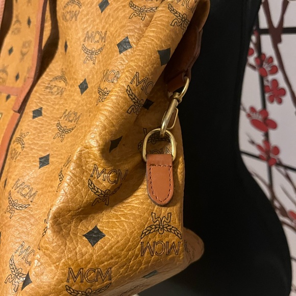 MCM Tan and Brown Visetos Tote - Picture 4 of 8